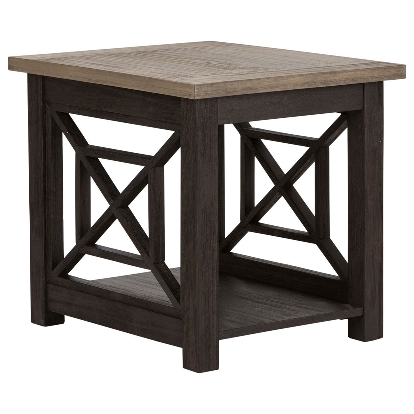 Liberty Furniture Heatherbrook 422OT1020 Transitional End Table with